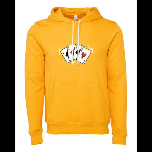Cartoon Playing Cards A Decal Bella canvas hoodie 3719